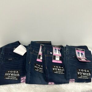 Nine West pull on skinny stretch dark wash jegging jeans sz 6 NWT